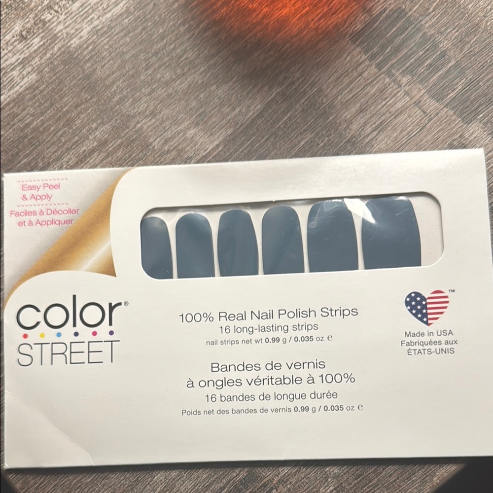 Color Street Nail Polish Strips in Blue Color 
Slate of Mind